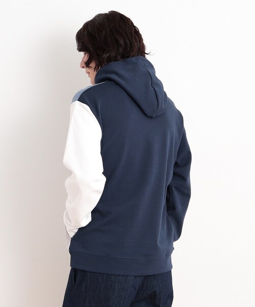 THE SHOP TK （ザ ショップ ティーケー ）の「異素材ブロッキングダンボールパーカ（パーカー・メンズ・ネイビー系4/ホワイト系7/ベージュ系その他7・02/03/04）」の15枚目の写真