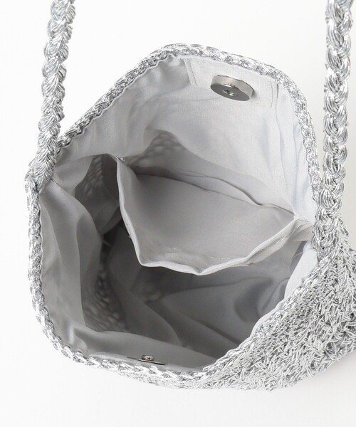 B:MING by BEAMS(ビーミングバイビームス)の「フィルム編み ショルダー バッグ(ショルダーバッグ・レディース・シルバー/ブルー/ゴールド・ONE SIZE)」の6枚目の写真