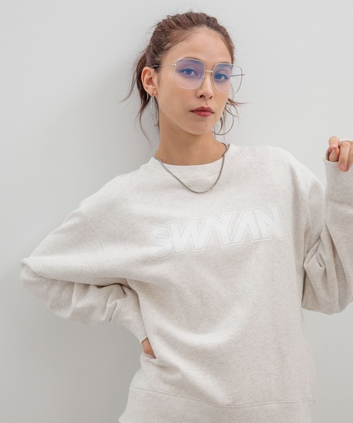 HEREIAM（ヘレイアム）の「【HEREIAM】SPRING READY クルーネックスウェット（スウェット・レディース・ブラック/ブルー/ヘザーグレー/レモンイエロー・LARGE/MEDIUM）」の3枚目の写真