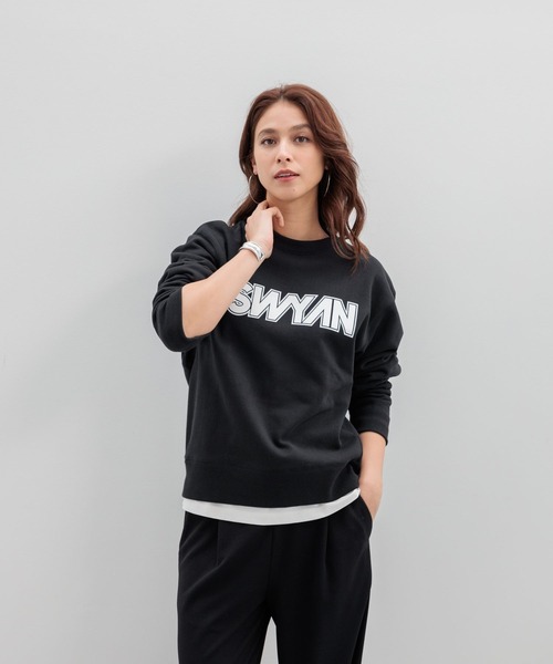 HEREIAM（ヘレイアム）の「【HEREIAM】SPRING READY クルーネックスウェット（スウェット・レディース・ブラック/ブルー/ヘザーグレー/レモンイエロー・LARGE/MEDIUM）」の2枚目の写真