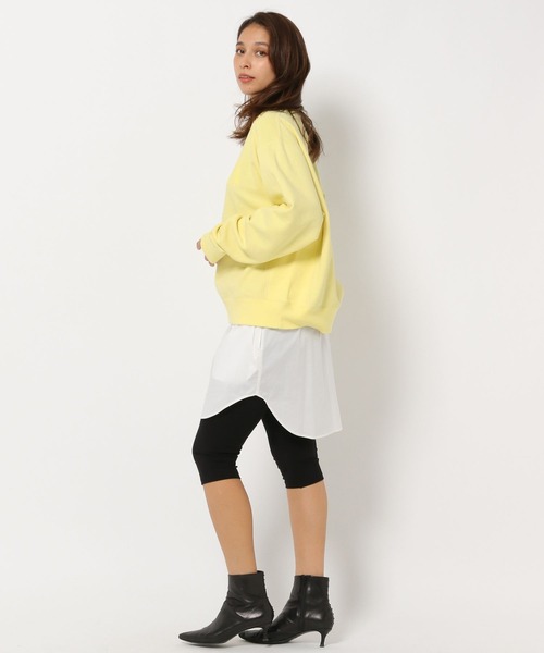 HEREIAM（ヘレイアム）の「【HEREIAM】SPRING READY クルーネックスウェット（スウェット・レディース・ブラック/ブルー/ヘザーグレー/レモンイエロー・LARGE/MEDIUM）」の9枚目の写真