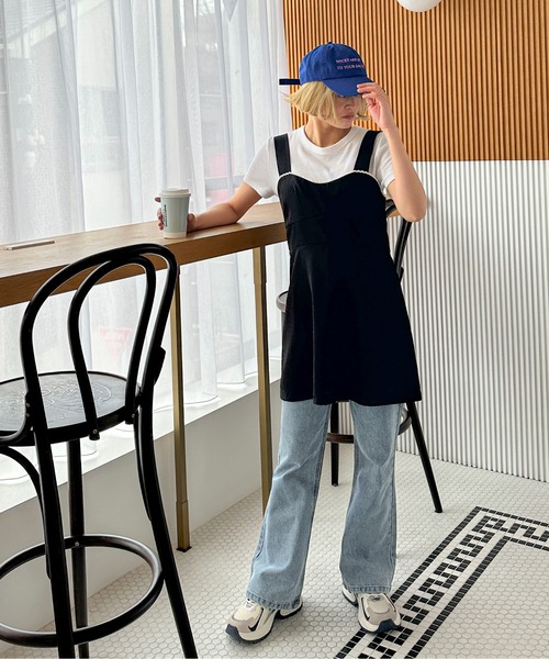 PILIT（ピリット）の「セミフレアデニム（デニムパンツ・レディース・ブルー/グレー・MEDIUM/SMALL）」の11枚目の写真