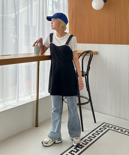 PILIT（ピリット）の「セミフレアデニム（デニムパンツ・レディース・ブルー/グレー・MEDIUM/SMALL）」の13枚目の写真