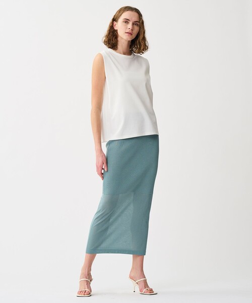 uncrave シアーニットIラインスカート シアーニット Iラインスカート（スカート）｜uncrave（アンクレイヴ