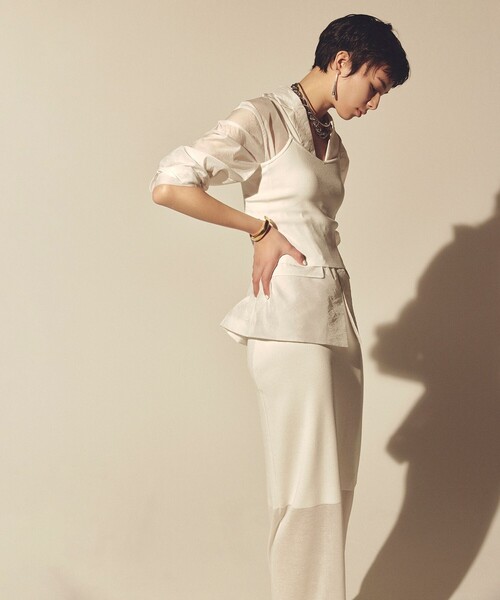 シアーニット Iラインスカート（スカート）｜uncrave（アンクレイヴ