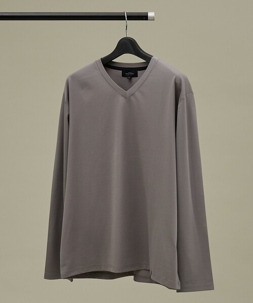 ABAHOUSE(アバハウス)の「【定番】ドレスポンチ Vネック 長袖Tシャツ / ストレッチ(Tシャツ/カットソー・メンズ・ホワイト/グレー/ダークネイビー・44/46/48/50)」の21枚目の写真