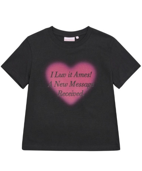 tシャツ A'GEM/9 × .kom 「AMESWORLDWIDE/アメスワールドワイド」LOVE TEE/ラブTEE レディース A'GEM/9 × .kom 『AMESWORLDWIDE/アメスワールドワイド』LOVE