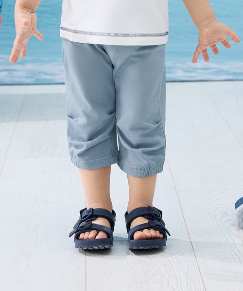 combimini(コンビミニ)の「らくちん7分丈カノコパンツ(その他パンツ・キッズ・サックスブルー/サーモンピンク・80/90/100/110/120)」の2枚目の写真