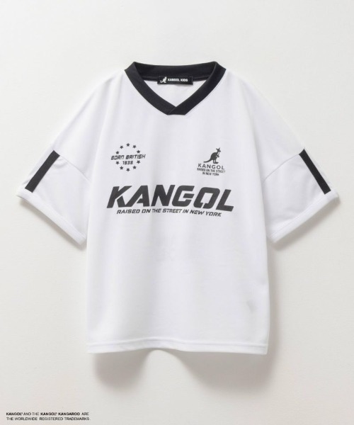 KANGOL(カンゴール)の「【KANGOL/カンゴール】 ドライメッシュTシャツ(Tシャツ/カットソー・キッズ・ブラック/ホワイト・160/150/140/130)」の2枚目の写真