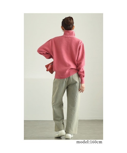 Sawa a la mode（サワアラモード）の「くるみボタンニットトップス（ニット/セーター・レディース・ホワイト/ピンク/ブルー・FREE）」の8枚目の写真