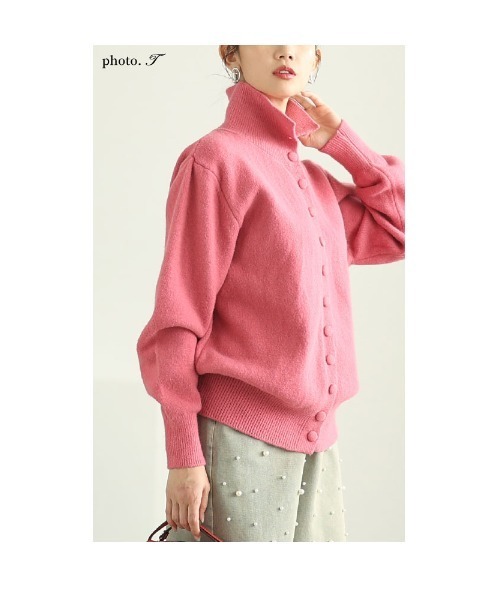 Sawa a la mode（サワアラモード）の「くるみボタンニットトップス（ニット/セーター・レディース・ホワイト/ピンク/ブルー・FREE）」の9枚目の写真