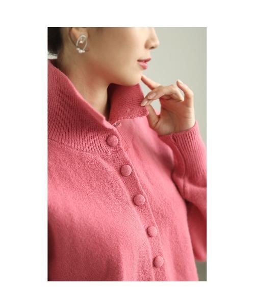 Sawa a la mode（サワアラモード）の「くるみボタンニットトップス（ニット/セーター・レディース・ホワイト/ピンク/ブルー・FREE）」の10枚目の写真