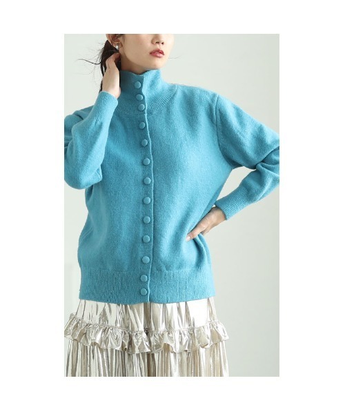 Sawa a la mode（サワアラモード）の「くるみボタンニットトップス（ニット/セーター・レディース・ホワイト/ピンク/ブルー・FREE）」の18枚目の写真