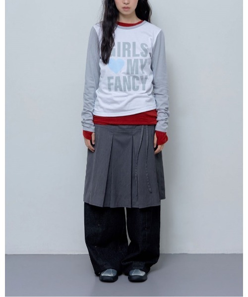 FANCY CLUB(ファンシークラブ)の「NASTY FANCY CLUB/MY FANCY ロングスリーブ(Tシャツ/カットソー・レディース・ブラック/グレー・FREE)」の10枚目の写真