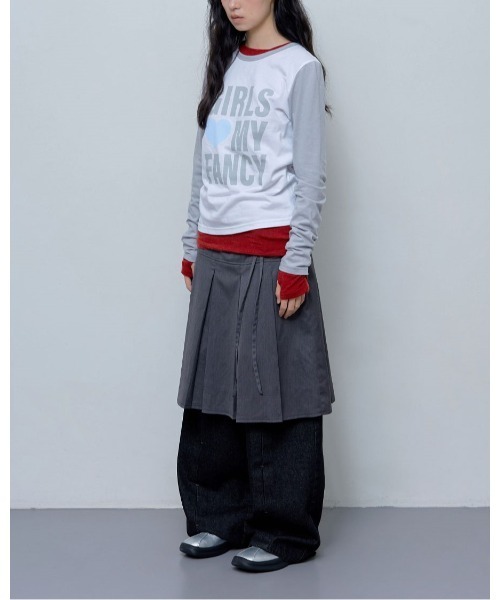 FANCY CLUB(ファンシークラブ)の「NASTY FANCY CLUB/MY FANCY ロングスリーブ(Tシャツ/カットソー・レディース・ブラック/グレー・FREE)」の11枚目の写真