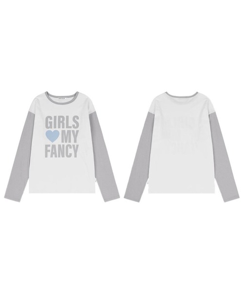 FANCY CLUB(ファンシークラブ)の「NASTY FANCY CLUB/MY FANCY ロングスリーブ(Tシャツ/カットソー・レディース・ブラック/グレー・FREE)」の13枚目の写真