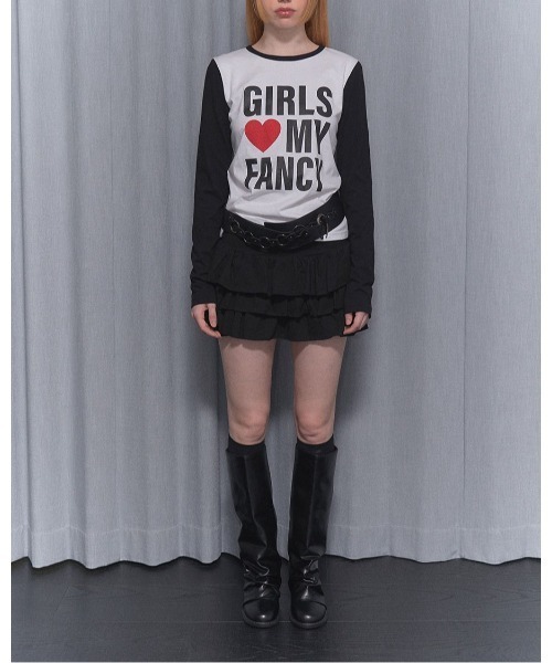 FANCY CLUB(ファンシークラブ)の「NASTY FANCY CLUB/MY FANCY ロングスリーブ(Tシャツ/カットソー・レディース・ブラック/グレー・FREE)」の3枚目の写真