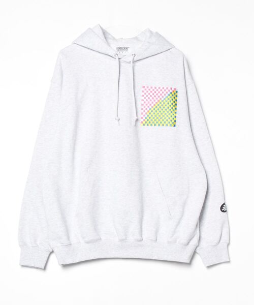 Hombre Nino（オンブレニーニョ）の「【HOMBRENINO】オンブレニーニョ PULLOVER HOODIE (SQUARE)（パーカー・メンズ・グレー・LARGE）」の3枚目の写真
