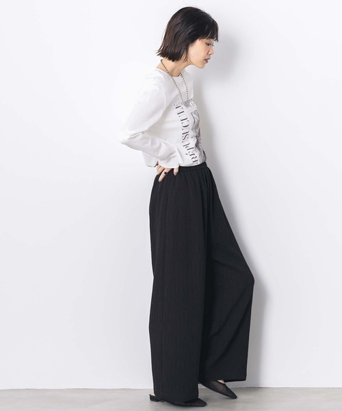 Gready Brilliant（グレディブリリアン）の「ワッシャーイージーワイドパンツ（その他パンツ・レディース・アイボリー/ブラック・FREE）」の20枚目の写真