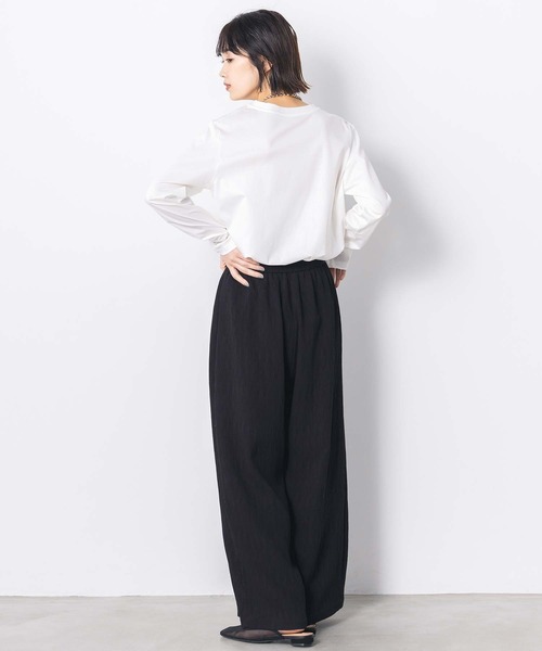 Gready Brilliant（グレディブリリアン）の「ワッシャーイージーワイドパンツ（その他パンツ・レディース・アイボリー/ブラック・FREE）」の21枚目の写真