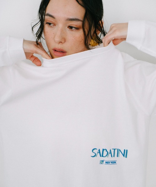 THEATRE PRODUCTS(シアタープロダクツ)の「SABATINI ロングスリーブTシャツ(Tシャツ/カットソー・レディース・ホワイト/ブラック/グリーン・FREE)」の5枚目の写真
