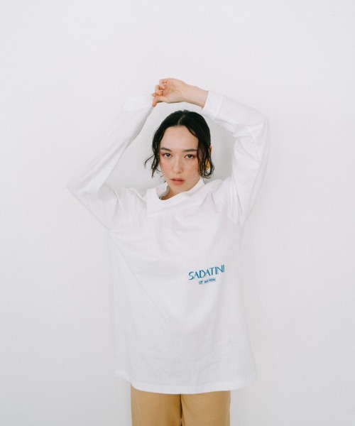 THEATRE PRODUCTS(シアタープロダクツ)の「SABATINI ロングスリーブTシャツ(Tシャツ/カットソー・レディース・ホワイト/ブラック/グリーン・FREE)」の6枚目の写真