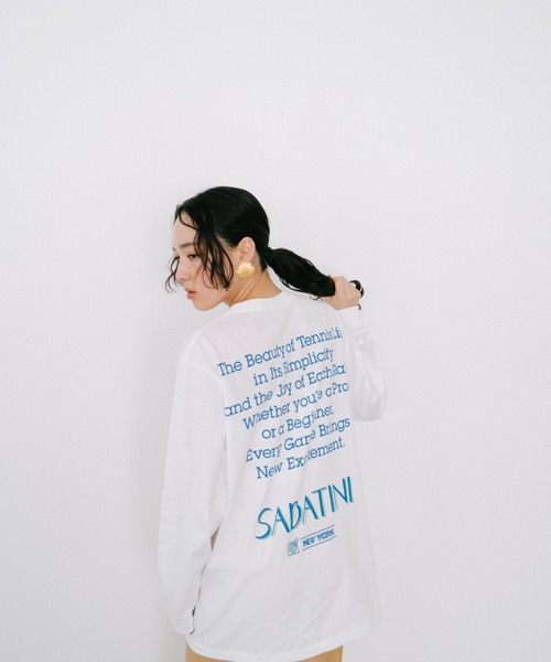 THEATRE PRODUCTS(シアタープロダクツ)の「SABATINI ロングスリーブTシャツ(Tシャツ/カットソー・レディース・ホワイト/ブラック/グリーン・FREE)」の7枚目の写真
