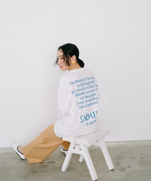 THEATRE PRODUCTS(シアタープロダクツ)の「SABATINI ロングスリーブTシャツ(Tシャツ/カットソー・レディース・ホワイト/ブラック/グリーン・FREE)」の9枚目の写真