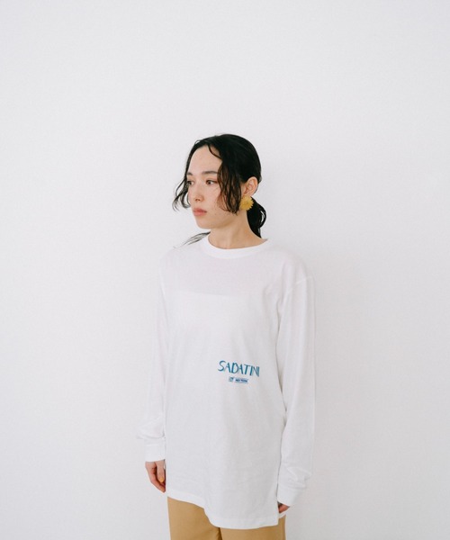THEATRE PRODUCTS(シアタープロダクツ)の「SABATINI ロングスリーブTシャツ(Tシャツ/カットソー・レディース・ホワイト/ブラック/グリーン・FREE)」の11枚目の写真
