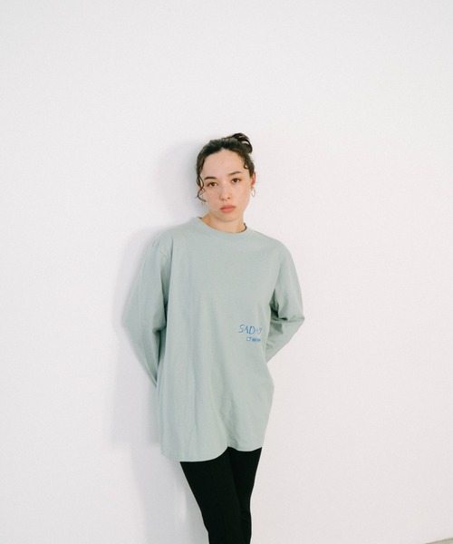 THEATRE PRODUCTS(シアタープロダクツ)の「SABATINI ロングスリーブTシャツ(Tシャツ/カットソー・レディース・ホワイト/ブラック/グリーン・FREE)」の21枚目の写真