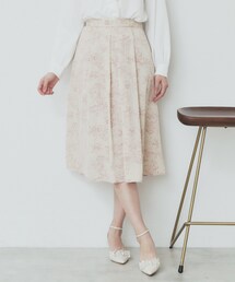 花柄 フラワープリント フレア」に該当するスカートファッション