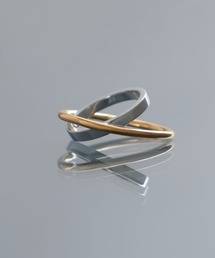 【YArKA/ヤーカ】circle & oval overlap ring [luslep4] / 円と楕円の重なりリング