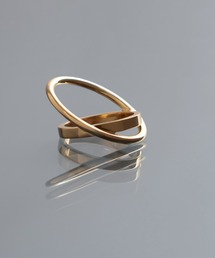 YArKA（ヤーカ）の「【YArKA/ヤーカ】circle & oval overlap ring [luslep4] / 円と楕円の重なりリング（リング）」