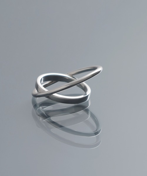 YArKA（ヤーカ）の「【YArKA/ヤーカ】circle & oval overlap ring [luslep4] / 円と楕円の重なりリング（リング・メンズ・シルバー/ゴールド/その他1・#7/#9/#11/#13/#15）」の19枚目の写真