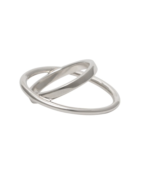 YArKA（ヤーカ）の「【YArKA/ヤーカ】circle & oval overlap ring [luslep4] / 円と楕円の重なりリング（リング・メンズ・シルバー/ゴールド/その他1・#7/#9/#11/#13/#15）」の9枚目の写真