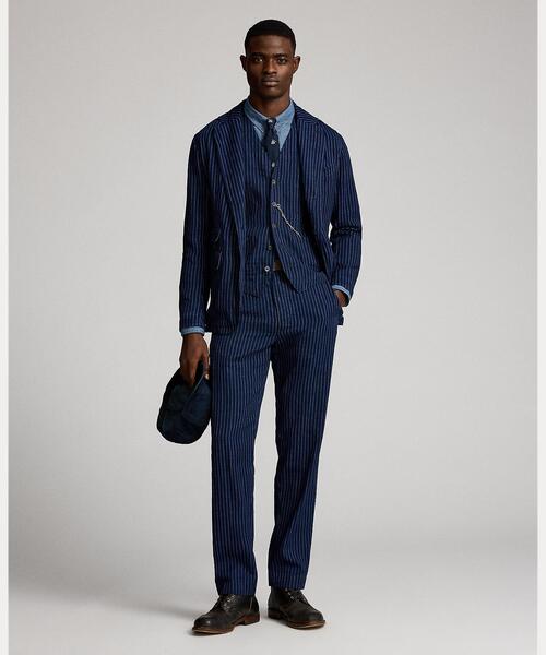 RRL(ダブル アール エル)の「アンコンストラクテッド インディゴ ツイル スポーツ コート(テーラードジャケット・メンズ・ブルー・L/M/S/XL/XXL)」の10枚目の写真