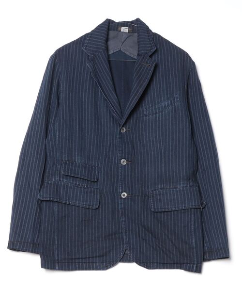 RRL(ダブル アール エル)の「アンコンストラクテッド インディゴ ツイル スポーツ コート(テーラードジャケット・メンズ・ブルー・L/M/S/XL/XXL)」の4枚目の写真