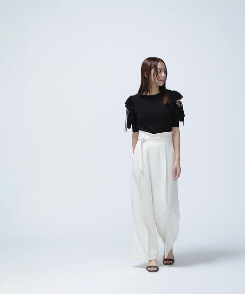 NATURAL BEAUTY BASIC(ナチュラルビューティーベーシック)の「◇アシメタックパンツ(その他パンツ・レディース・ベージュ/オフホワイト・MEDIUM/P/S)」の10枚目の写真