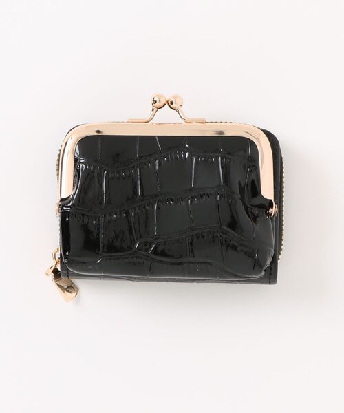 ammy.(エイミードット)の「【 ammy. / エイミードット 】 2way クロコダイル デザイン ウォレット / がま口 コインケース(財布・レディース・ブラック/グリーン/ホワイト・FREE)」の16枚目の写真