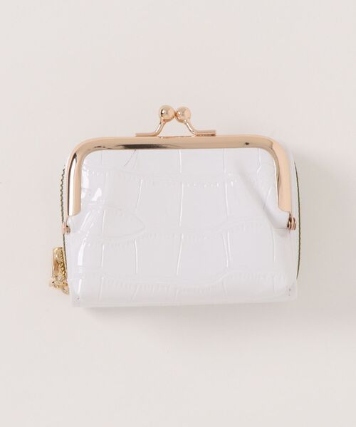 ammy.(エイミードット)の「【 ammy. / エイミードット 】 2way クロコダイル デザイン ウォレット / がま口 コインケース(財布・レディース・ブラック/グリーン/ホワイト・FREE)」の17枚目の写真