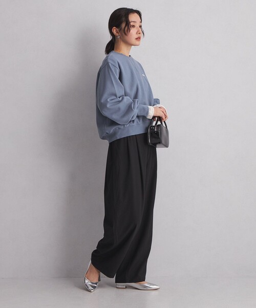green label relaxing（グリーンレーベルリラクシング）の「＜at ease＞クロップド スウェット プルオーバー（スウェット・レディース・ダークグレー/ロイヤルブルー/ライトグレー・FREE）」の7枚目の写真