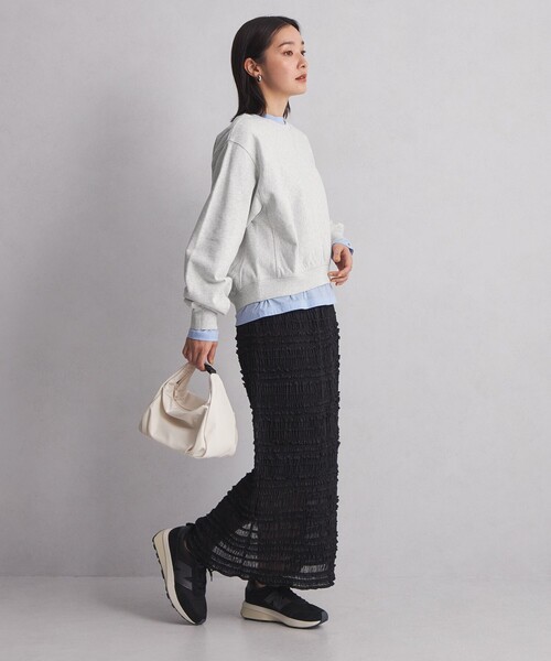 green label relaxing（グリーンレーベルリラクシング）の「＜at ease＞クロップド スウェット プルオーバー（スウェット・レディース・ダークグレー/ロイヤルブルー/ライトグレー・FREE）」の17枚目の写真