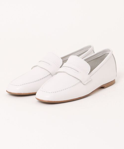 CORSO ROMA 9】スクエアトウフラットローファー(W51616)（ローファー