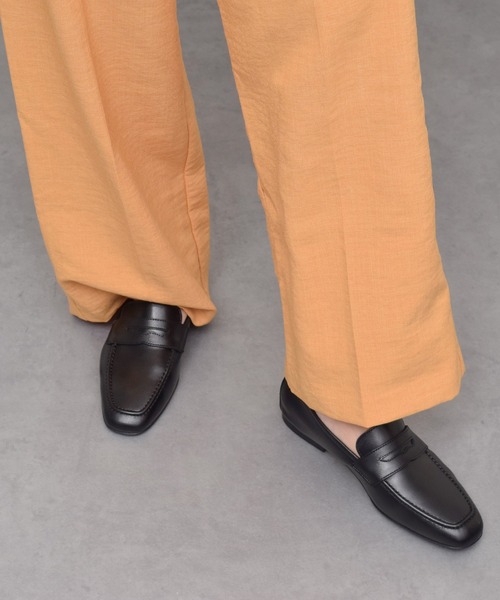 CORSO ROMA,9(コルソローマ)の「【CORSO ROMA 9】スクエアトウフラットローファー(W51616)(ローファー・レディース・ベージュ系その他/ホワイト/ベージュ/ブラック・35/36/37/39/38)」の8枚目の写真