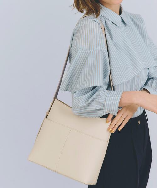 grove（グローブ）の「【雑誌掲載】Tバーワンショルダー（ショルダーバッグ・レディース・ライトグレー/ブラック/アイボリー・00）」の2枚目の写真