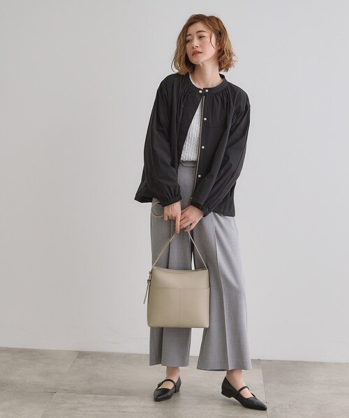 grove（グローブ）の「【雑誌掲載】Tバーワンショルダー（ショルダーバッグ・レディース・ライトグレー/ブラック/アイボリー・00）」の8枚目の写真