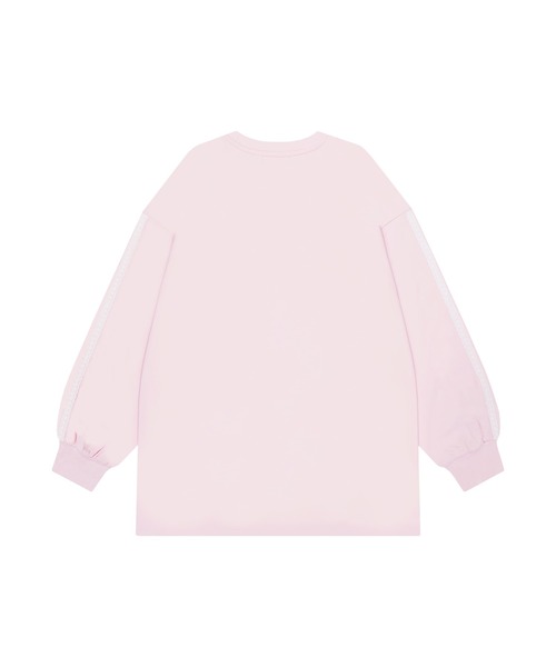 Honey Cinnamon(ハニーシナモン)の「レースラインロゴ刺繍リボンロンT(Tシャツ/カットソー・レディース・ブラック/ピンク・FREE)」の13枚目の写真