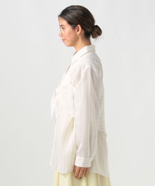 BAYFLOW（ベイフロー）の「[セットアイテム]キャミコンビストライプシャツ（シャツ/ブラウス・レディース・ライトブルー/オフホワイト/ライトイエロー・FREE）」の14枚目の写真
