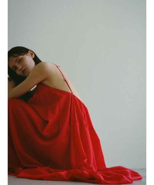 ELENDEEK（エレンディーク）の「バックティアードキャミワンピース（ワンピース・レディース・ブラック/レッド・FREE）」の11枚目の写真