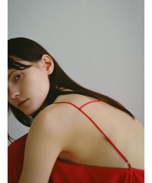 ELENDEEK（エレンディーク）の「バックティアードキャミワンピース（ワンピース・レディース・ブラック/レッド・FREE）」の12枚目の写真